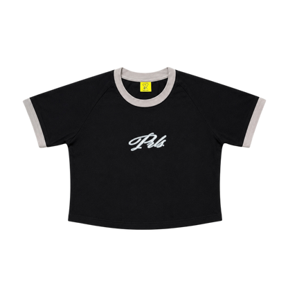 WMNS CROP TOP [BLACK]
